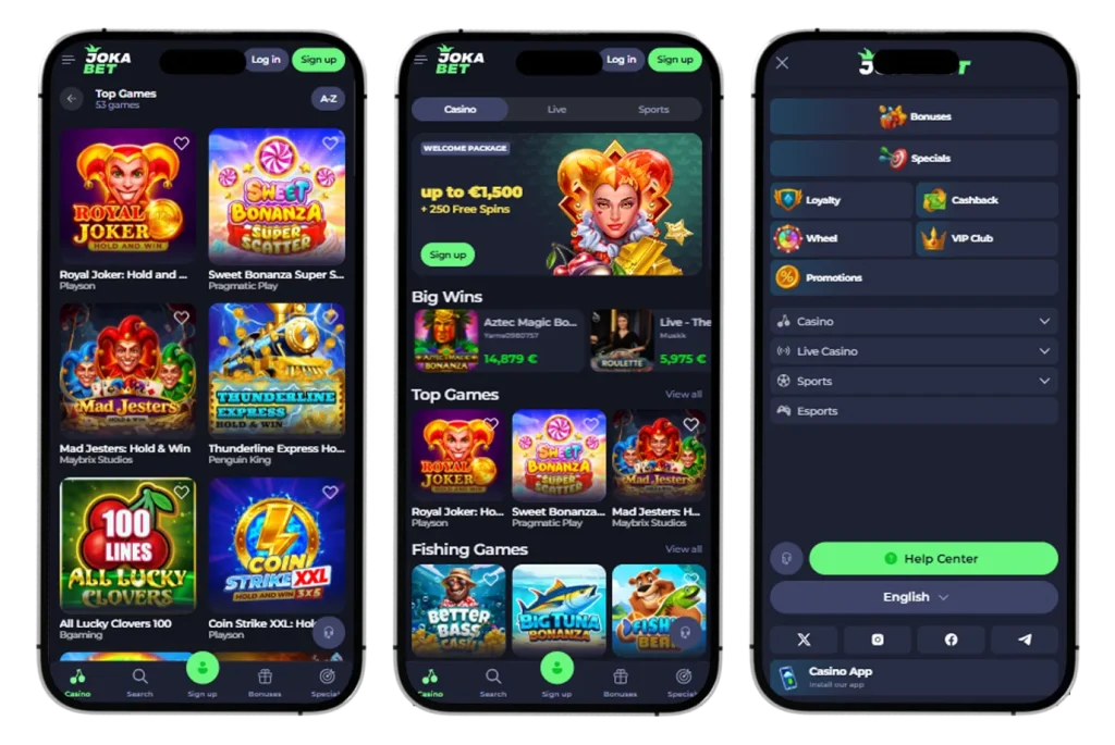 JokaBet Casino Mobile